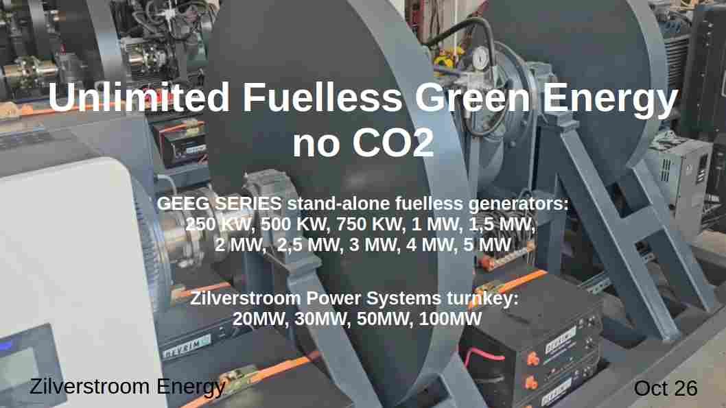 GEEG generator product range GEEG generator product range